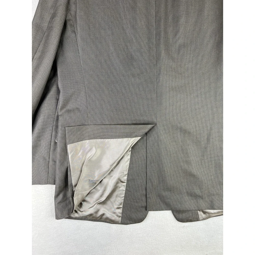 Hart Shaffner Marx Blazer Men's 46L Beige 2 Button Suit‎ Jacket Wool